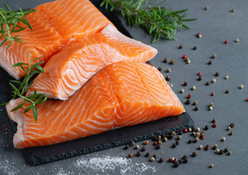 Premium skinless Atlantic salmon fillets, IQF and vacuum-sealed for fresh taste and firm texture. Consistent cuts for retail and restaurants.